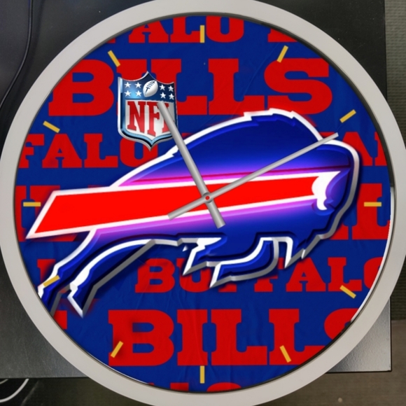 COPY - Buffalo bills clock - Picture 2 of 4